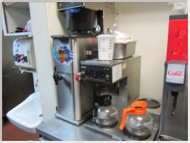 restaurant coffee maker, leased