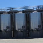 wine tanks in California wine country