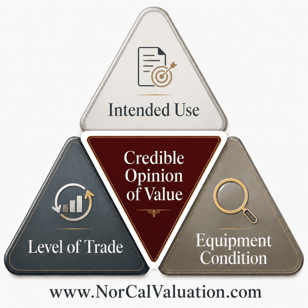 Construction Equipment Appraisal: Why Intended Use, Condition, and Level of Trade Decide the Number